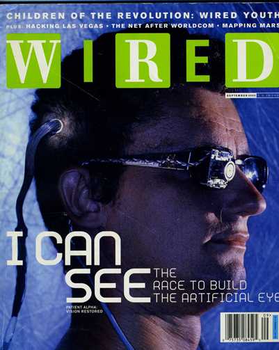 Wired magazine aug-2002 front cover featuring Jens' head
